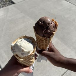 Butter pecan and chocolate Butter pecan and chocolate