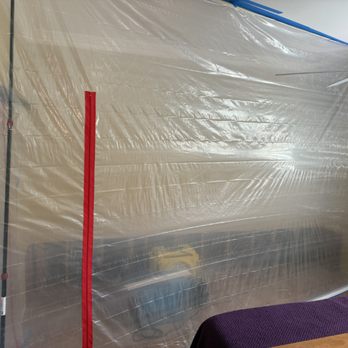 Mold Safe Solutions - that red line is a zipper, for easy entrance. - Damage Restoration Near Me - Carlsbad, California Mold Safe Solutions - that red line is a zipper, for easy entrance. - Damage Restoration Near Me - Carlsbad, California