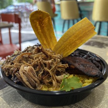 D'Cuban Cafe - Lechon Asada bowl. - Latin American Near Me - Chamblee, Georgia