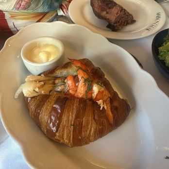 Maison Close Restaurant - Lobster croissant (we got the small one) - French Near Me - New York, New York Maison Close Restaurant - Lobster croissant (we got the small one) - French Near Me - New York, New York