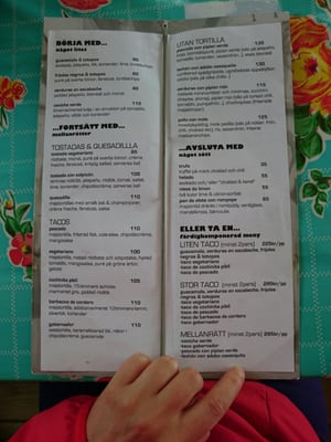 Menu photo 2 Mexikanska monarkin Göteborg, O