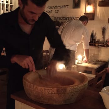 Pane e Vino - Spaghetti alla Ruota - freshly prepared spaghetti in a wheel of Parmesan. - Italian Near Me - Miami Beach, Florida Pane e Vino - Spaghetti alla Ruota - freshly prepared spaghetti in a wheel of Parmesan. - Italian Near Me - Miami Beach, Florida