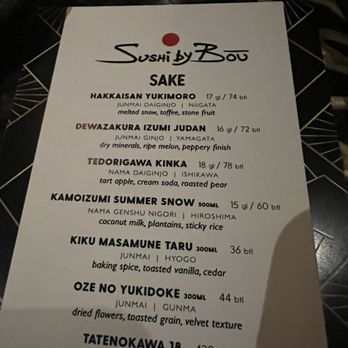 Sushi by Bou - Nashville @ Dream Nashville - Sake - Sushi Bars Near Me - Nashville, Tennessee