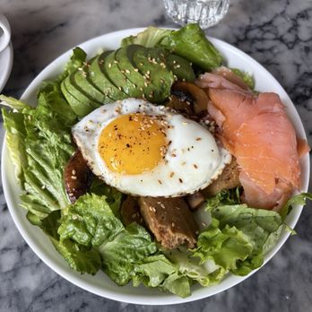 A Lamb’s Quandary - Breakfast salad (added avocado and smoked salmon) - Sandwiches Near Me - Seattle, Washington A Lamb’s Quandary - Breakfast salad (added avocado and smoked salmon) - Sandwiches Near Me - Seattle, Washington