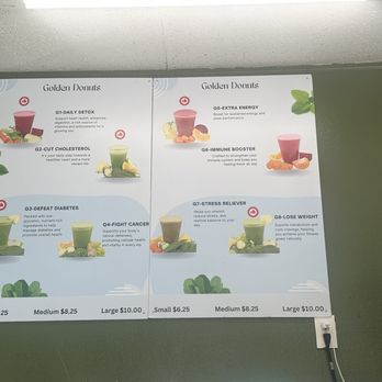 Golden Donuts - Special smoothie menu - Donuts Near Me - Lennox, California