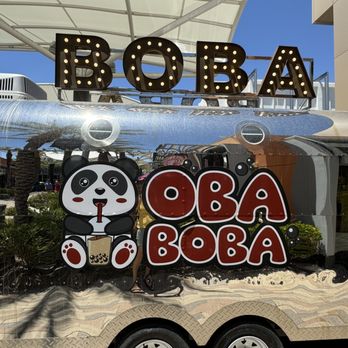 Oba Boba - Their brand and signage, super cute! - Bubble Tea Near Me - Las Vegas, Nevada