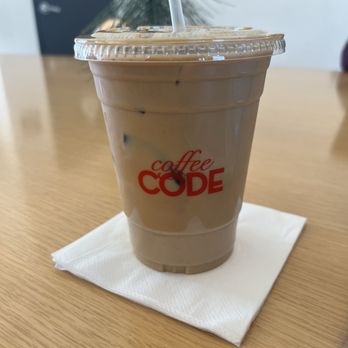 Coffee Code - Ice Spanish Latte with Oat Milk - Coffee & Tea Near Me - Norwalk, California