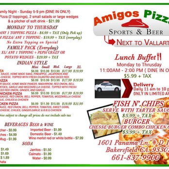 Amigo's Pizza - Pizza Near Me - Bakersfield, California