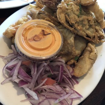 The Rockin Chicken - Fried seafood platter - lightly done and so much food! - Peruvian Near Me - Hartford, Connecticut The Rockin Chicken - Fried seafood platter - lightly done and so much food! - Peruvian Near Me - Hartford, Connecticut