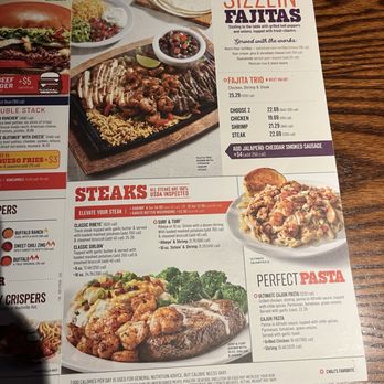 Chili's - Menu as of 3.23.2025 - American Near Me - San Bruno, California