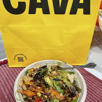 CAVA - Harissa Chicken Power Bowl - Mediterranean Near Me - San Diego, California