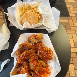 Jolly's Chicken and Fish  - Chicken tenders, and a chicken sandwich