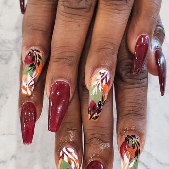 Happy Nails And Spa - Fall Nails by Leah - Nail Salons Near Me - Vacaville, California Happy Nails And Spa - Fall Nails by Leah - Nail Salons Near Me - Vacaville, California
