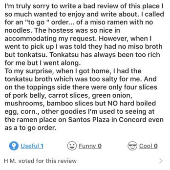 Ramentica - Here is other review said the broth is too salty. - Ramen Near Me - Pittsburg, California Ramentica - Here is other review said the broth is too salty. - Ramen Near Me - Pittsburg, California