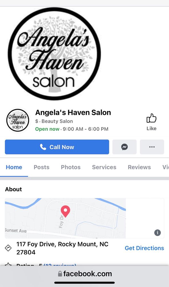 Angela's Haven Salon and Spa Logo