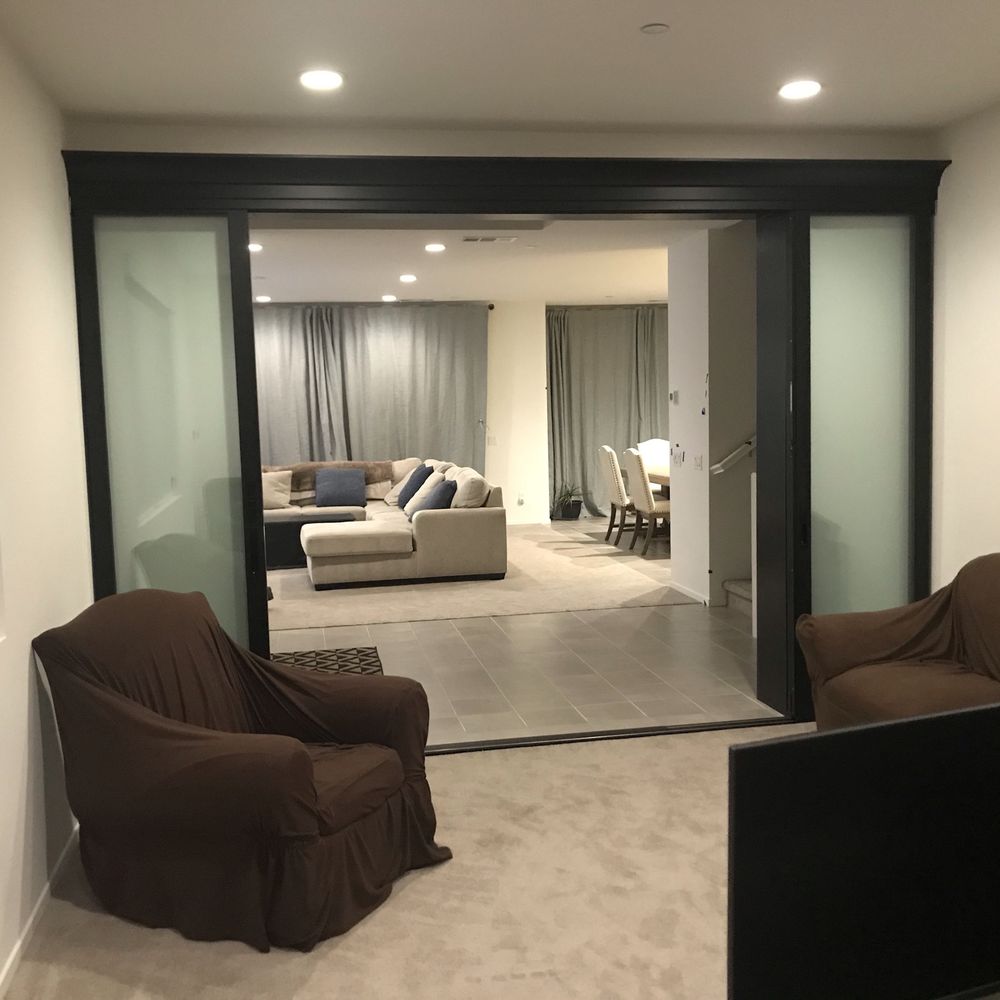 Skye Walls - View from inside the home office looking out toward the entry and living room. - Door Sales/Installation Near Me Skye Walls - View from inside the home office looking out toward the entry and living room. - Door Sales/Installation Near Me