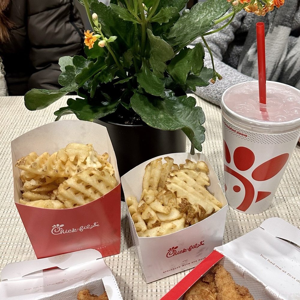 Chick-fil-A - Waffle Potato Chips, Chick-fil-A Nuggets, and Chick-fil-A Chick-n-Strips... - Fast Food Near Me - Pleasanton, California