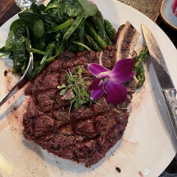 Park & Howard Bistro - Grilled Bone-In Rib-Eye Steak* - New American Near Me - Burlingame, California