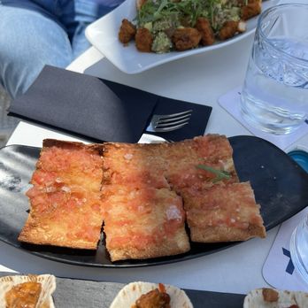 Alaire - Bread with tomato comes with Burrata salad - Tapas Bars Near Me - Barcelona, B