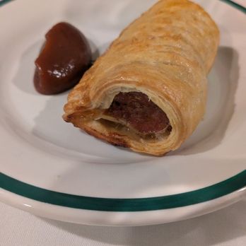 Dingles Public House - Sausage roll with brown sauce ($15) - Gastropubs Near Me - San Francisco, California