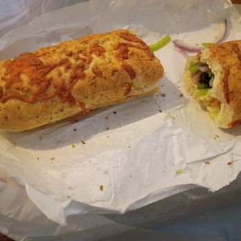 Subway - Had the worst day today. Got a foot long for $7.57. Veggie delight. Minus spinich add black olives. So good made me happy. Love you - Sandwiches Near Me - Bonham, Texas