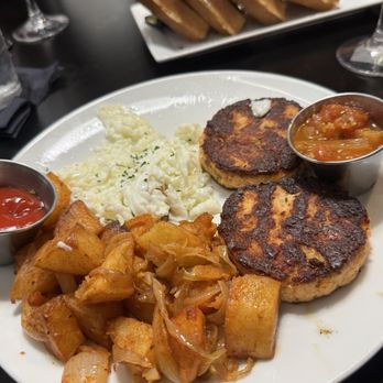 Ben's Next Door - ND Signature Salmon Cakes & Eggs - Bars Near Me - Washington, DC, District of Columbia Ben's Next Door - ND Signature Salmon Cakes & Eggs - Bars Near Me - Washington, DC, District of Columbia