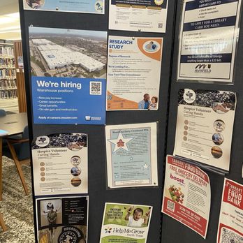 Mansfield Public Library - community board - Libraries Near Me - Mansfield, Texas