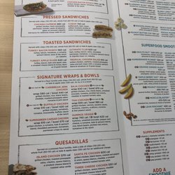 Tropical Smoothie Cafe - Menu