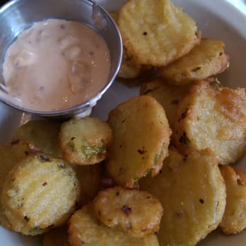 Bittersweet Kitchen - Fried pickles (perfectly cooked with a nice dipping sauce) - Breakfast & Brunch Near Me - Media, Pennsylvania Bittersweet Kitchen - Fried pickles (perfectly cooked with a nice dipping sauce) - Breakfast & Brunch Near Me - Media, Pennsylvania