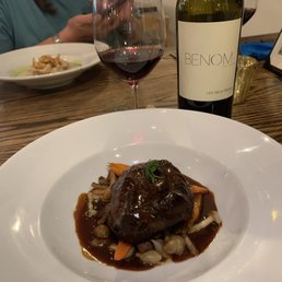 Excellent pairing with the beef cheek bourguignon at Les Petites Canailles.