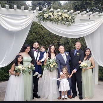 La Petite Fleur - Family photo at Pergola - Florists Near Me - Glendora, California