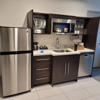 Home2 Suites by Hilton Palmdale - Kitchen - Hotels Near Me - Palmdale, California Home2 Suites by Hilton Palmdale - Kitchen - Hotels Near Me - Palmdale, California