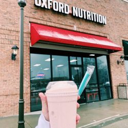 Oxford Nutrition - Strawberry Cheesecake shake and outside exterior