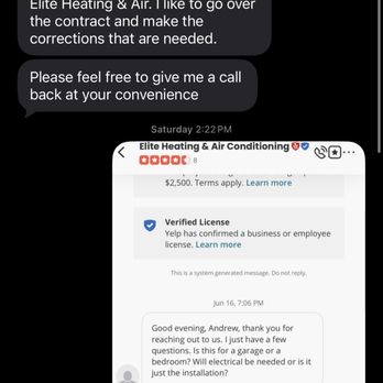Elite Heating & Air Conditioning - (Comm 2): Larry's initial message - Heating & Air Conditioning/HVAC Near Me Elite Heating & Air Conditioning - (Comm 2): Larry's initial message - Heating & Air Conditioning/HVAC Near Me