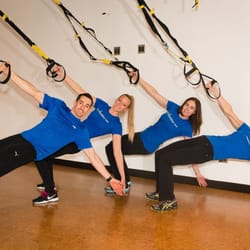 It's Working Out  - Our trainers having fun with the TRX Power Pull