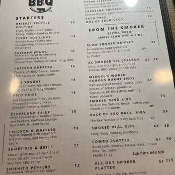 Mendel’s KC BBQ - menu - Barbeque Near Me - Shaker Heights, Ohio Mendel’s KC BBQ - menu - Barbeque Near Me - Shaker Heights, Ohio