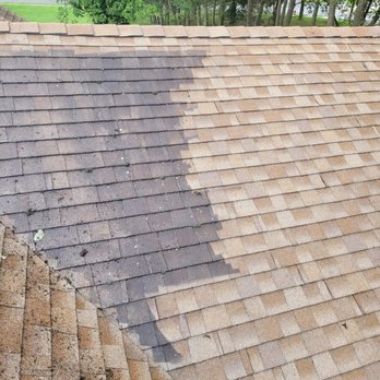 Jahn Gutter Service - Roof pressure washing-before and after - Gutter Services Near Me Jahn Gutter Service - Roof pressure washing-before and after - Gutter Services Near Me