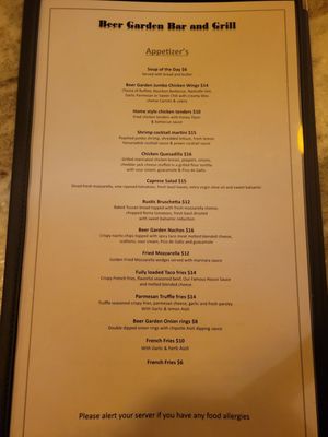 Menu photo 5 Beer Garden Bar and Grill Yonkers, NY Menu photo 5 Beer Garden Bar and Grill Yonkers, NY