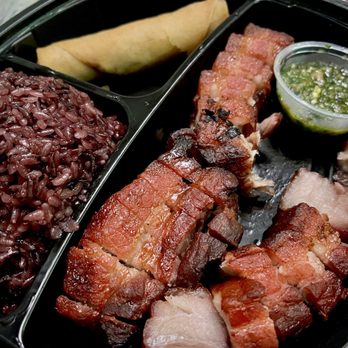 Nyob Zoo Cafe - Pork belly ~ YUMMY - Cafes Near Me - Sheboygan, Wisconsin