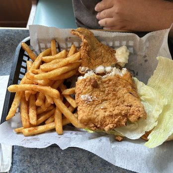 Eagles Nest Restaurant - Fried fish sandwich - Seafood Near Me - Brewer, Maine