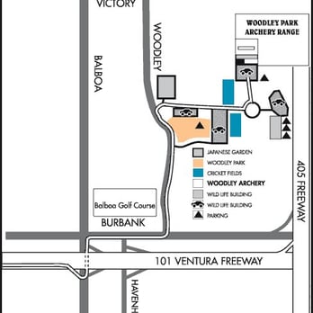 Woodley Park Archers - Map to Woodley Park from the Woodley Park Archers club website - Archery Near Me - Van Nuys, California Woodley Park Archers - Map to Woodley Park from the Woodley Park Archers club website - Archery Near Me - Van Nuys, California