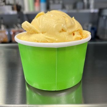 Milk & Sugar Creamery - Mango - Single Scoop - Desserts Near Me - Tracy, California