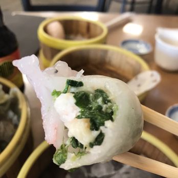 Happy Days - Shrimp and spinach dumpling - Seafood Near Me - Honolulu, Hawaii Happy Days - Shrimp and spinach dumpling - Seafood Near Me - Honolulu, Hawaii