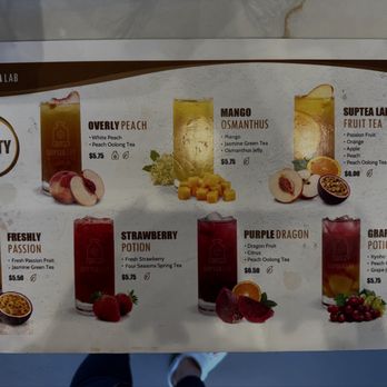 Suptea Lab - Menu June 2024 - Bubble Tea Near Me - Oakland, California