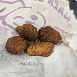 Chicken nuggets from a kids meal Chicken nuggets from a kids meal