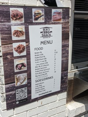 Menu photo 1 Ben's BBQ Shack Westfield, IN
