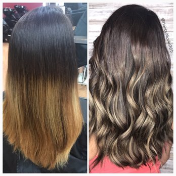 Hair by Nicole - My before pic was brassy, dry, and lifeless. In the after pic my hair feels so much healthier and looks so much better. - Hair Stylists Near Me - La Mesa, California Hair by Nicole - My before pic was brassy, dry, and lifeless. In the after pic my hair feels so much healthier and looks so much better. - Hair Stylists Near Me - La Mesa, California