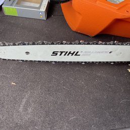 New Stihl saw bar and chain installed on my saw.
