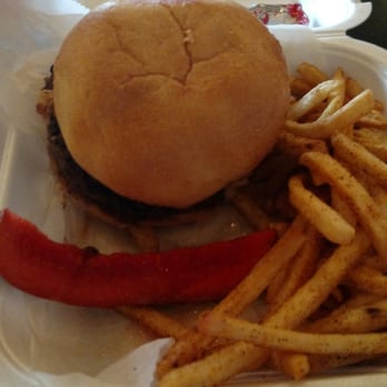 RAWK'n Grub Main Stage - Flaming Kips burger, stuffed with jalapeño bacon pimento cheese, yummy fries and a Koolickle - Burgers Near Me - Cordova, Tennessee RAWK'n Grub Main Stage - Flaming Kips burger, stuffed with jalapeño bacon pimento cheese, yummy fries and a Koolickle - Burgers Near Me - Cordova, Tennessee