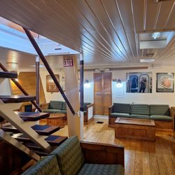 The deck below